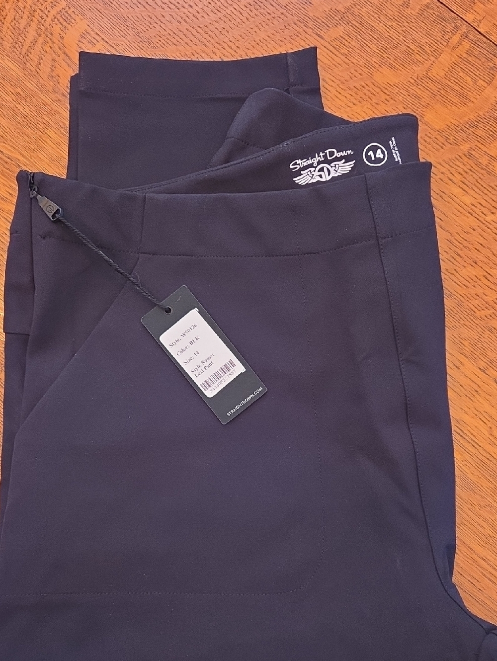 NEW Straight Down Lexi Women's Black Ankle Pants with tag GOLF
